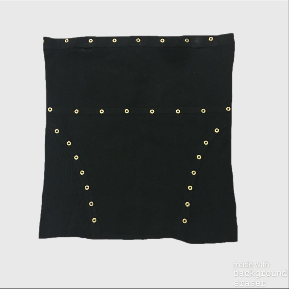Cache Stretch Knit Grommet Tube Top